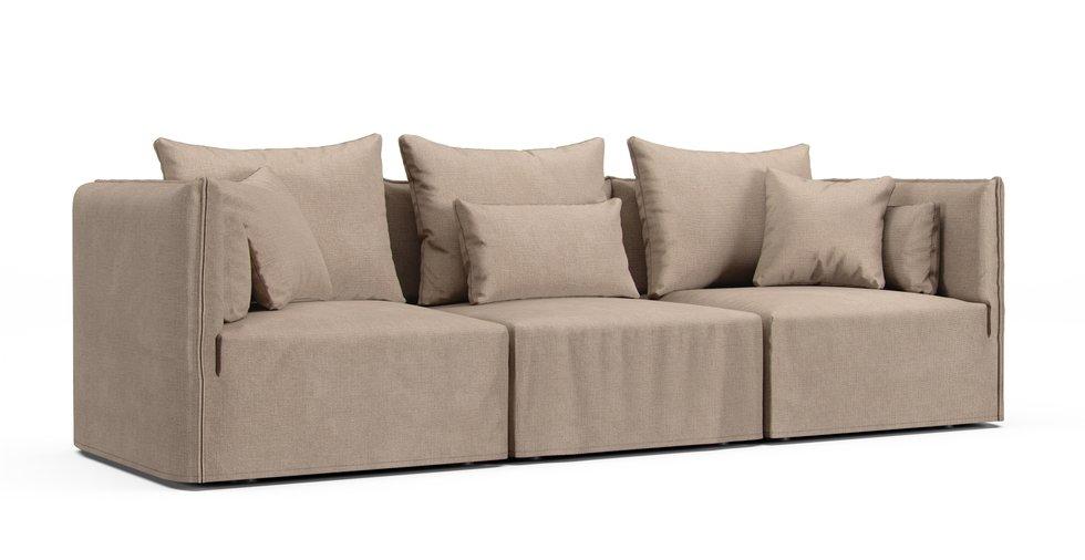 Mod Basketweave Flax