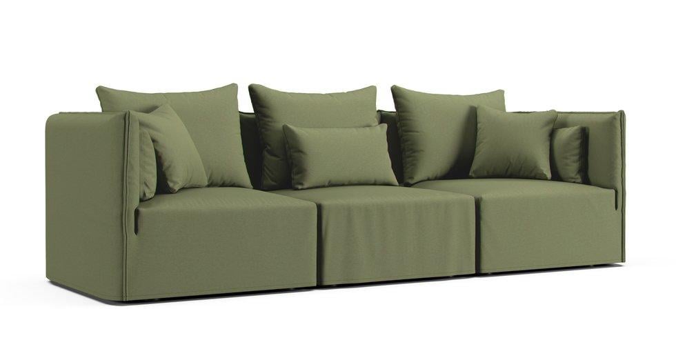 Elbdock 3 Seater Combo Cover - Care+ Canvas Sage