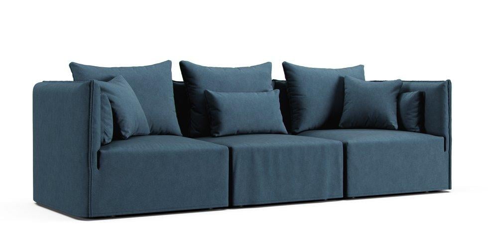 Elbdock 3 Seater Combo Cover - Care+ Tweed Teal