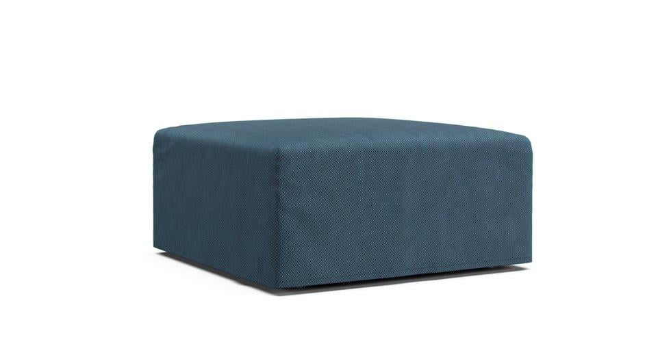 Elbdock Ottoman Cover - Care+ Tweed Teal