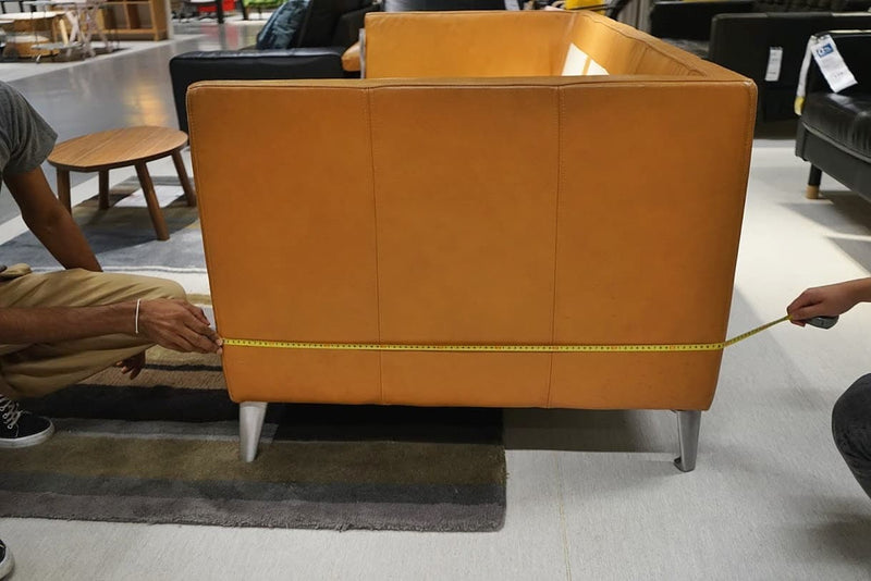 Measurement guide of lower sofa depth