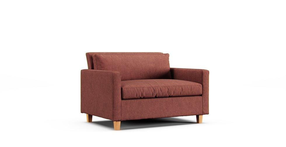 Chester Compact sofa slipcover - Care+ Tweed Sunset