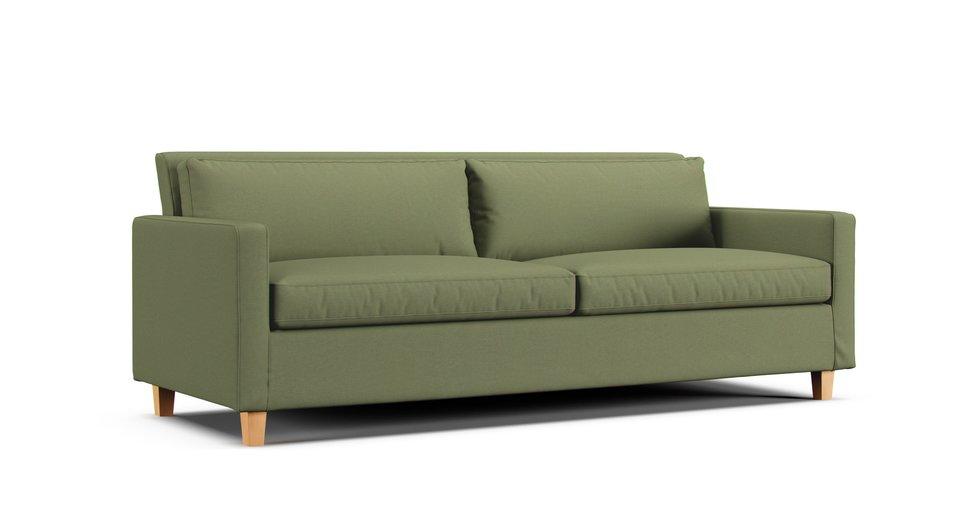 Chester 3 seater sofa slipcover - Care+ Canvas Sage