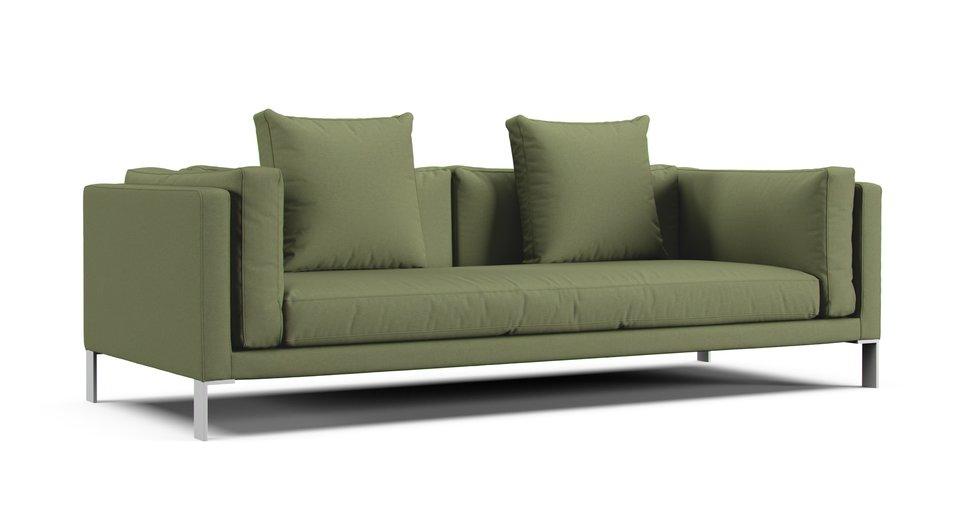 Newman 3 seater sofa slipcover - Care+ Canvas Sage