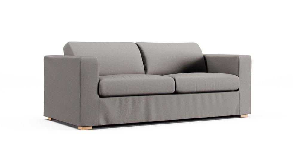 Porto 3 Seater Convertible Sofa Slipcover - Care+ Canvas Ash