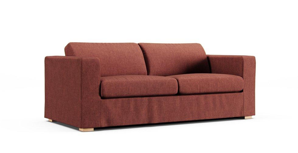 Porto 3 Seater Convertible Sofa Slipcover - Care+ Tweed Sunset