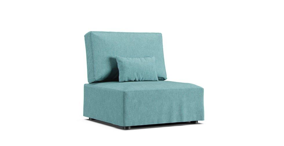 Reiko Chair Unit - Care+ Tweed Mineral Blue