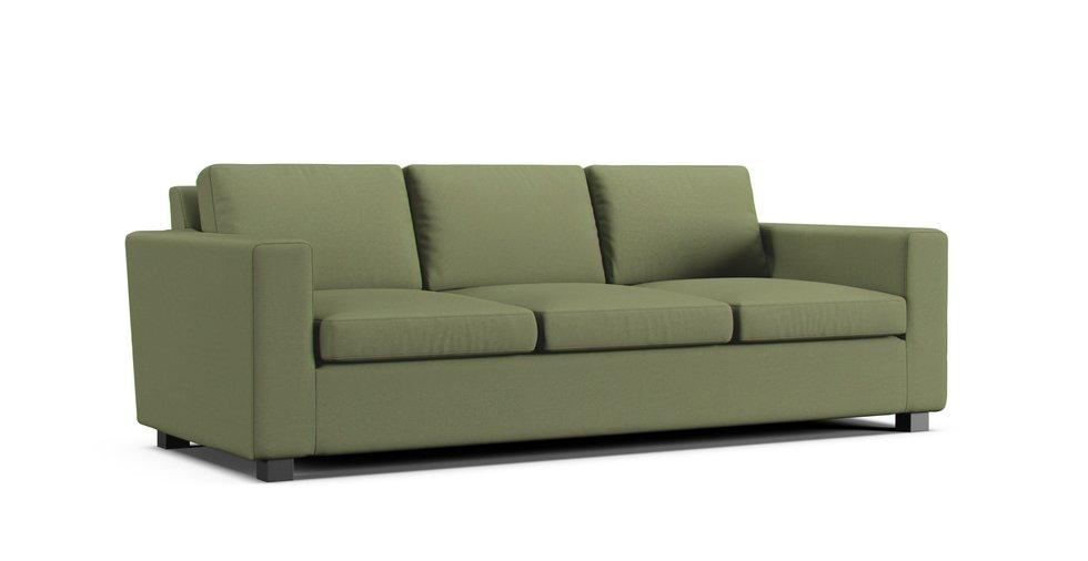 Utah 3 seater sofa slipcover - Care+ Canvas Sage