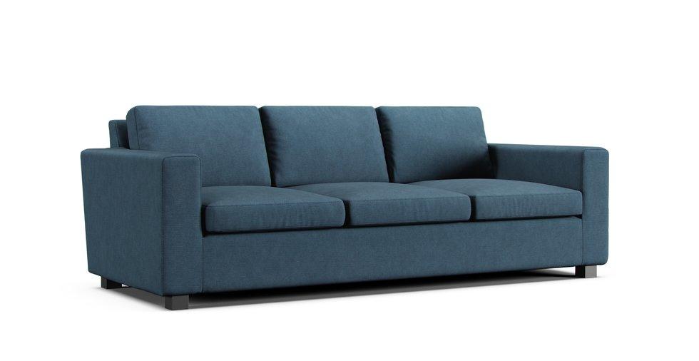 Utah 3 seater sofa slipcover - Care+ Tweed Teal