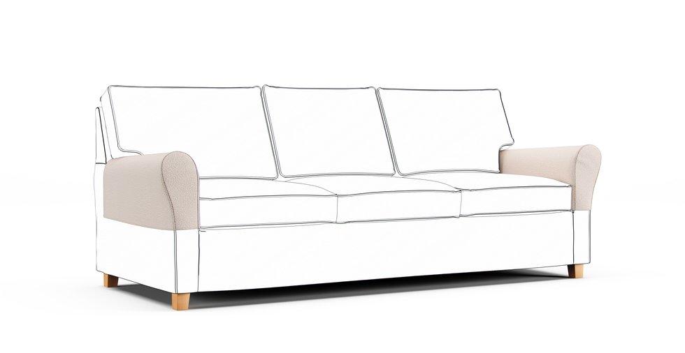 Fundas protectoras de reposabrazos Angby — Complemento - Mod Boucle Oatmeal