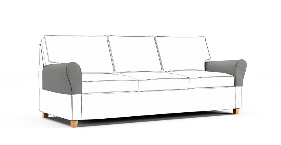 Fundas protectoras de reposabrazos Angby — Complemento - Mod Boucle Charcoal