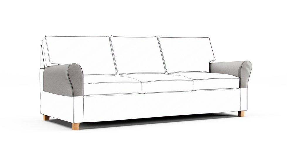 Angby Armrest Protector Covers - Care+ Canvas Ash