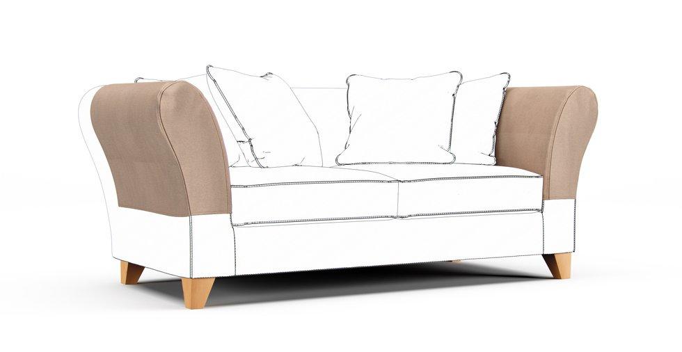 Backa Armrest Protector Covers — Add On - Mod Chenille Beige