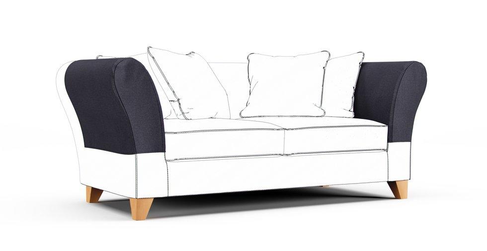 Backa Armrest Protector Covers — Add On - Mod Chenille Denim