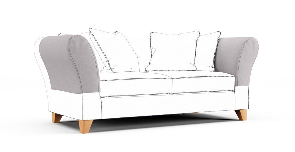 Backa Armrest Protector Covers — Add On - Everyday Weave Pebble