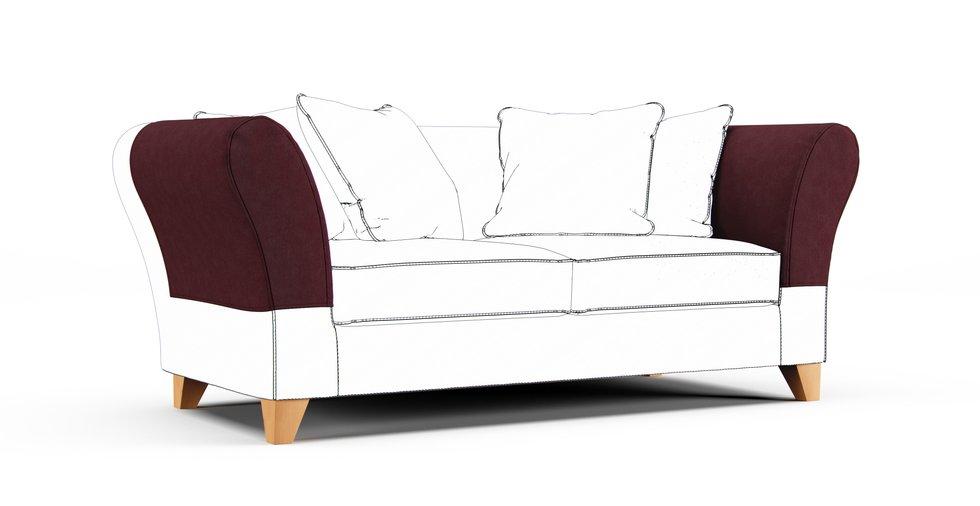 Backa Armrest Protector Covers — Add On - Everyday Weave Maroon