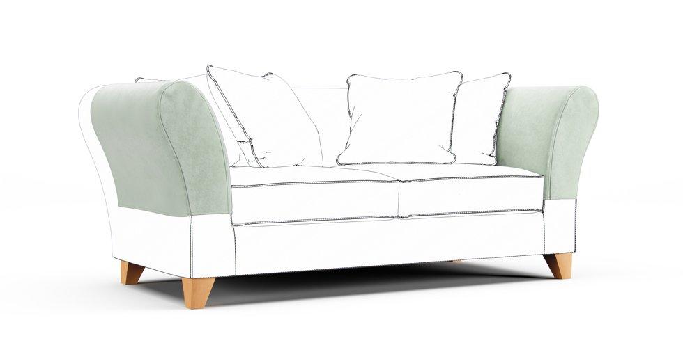 Backa Armrest Protector Covers — Add On - Classic Velvet Mint