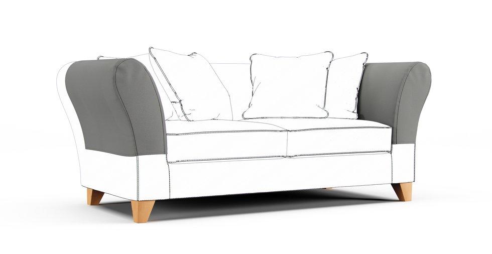 Backa Armrest Protector Covers — Add On - Mod Boucle Charcoal