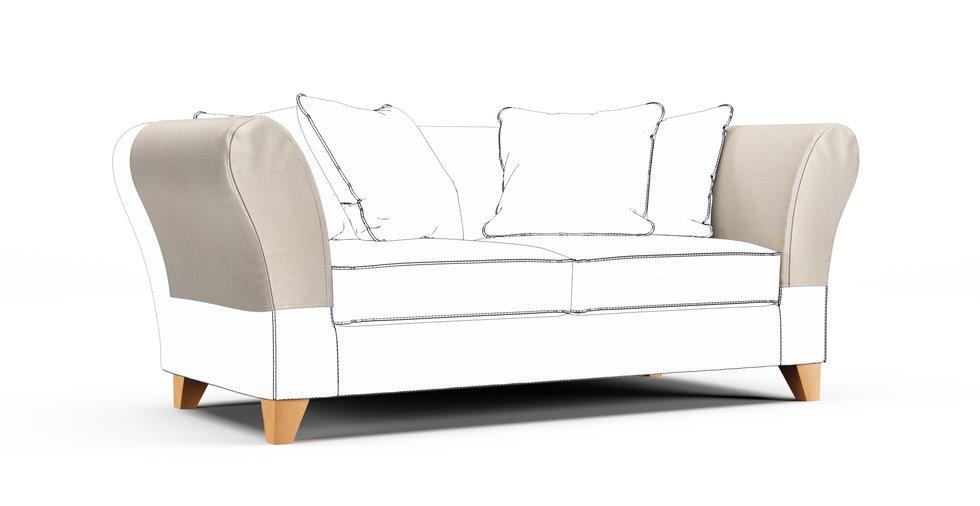 Backa Armrest Protector Covers — Add On - Signature Velvet Cream