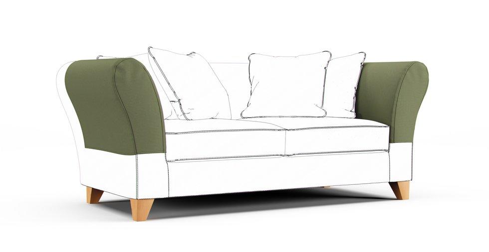 Backa Armrest Protector Covers — Add On - Care+ Canvas Sage