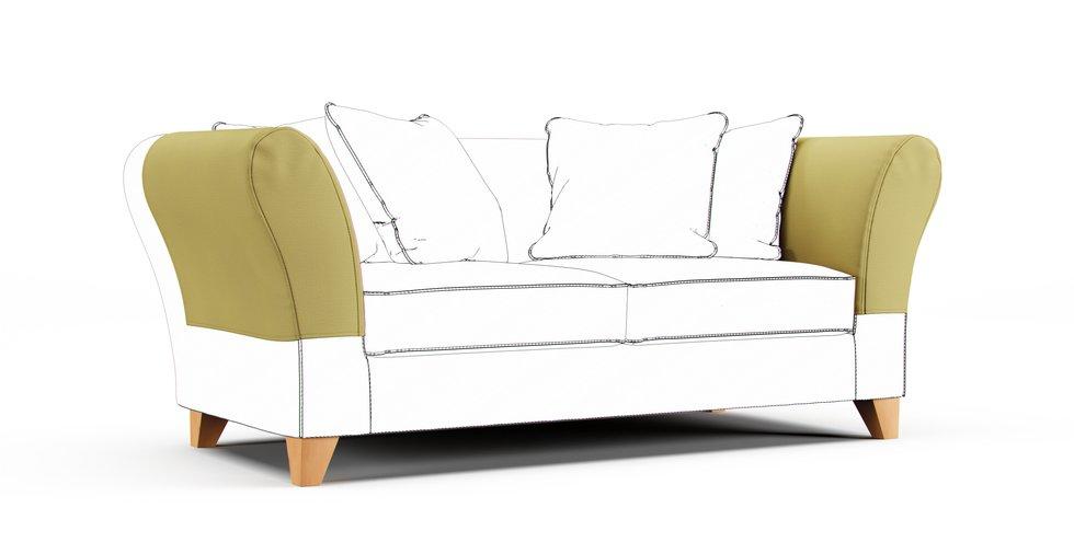 Backa Armrest Protector Covers — Add On - Care+ Tweed Amber