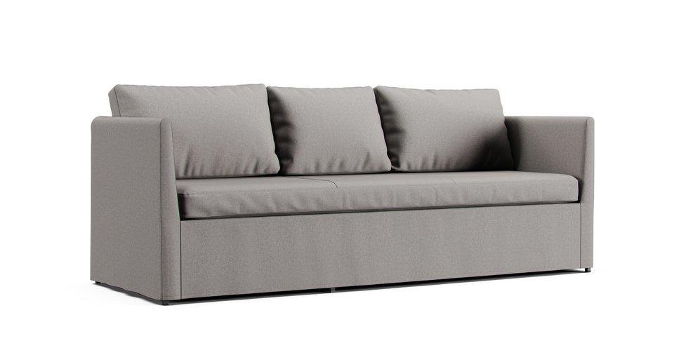 Brathult 3-seat Sofabed Covers - Care+ Canvas Ash