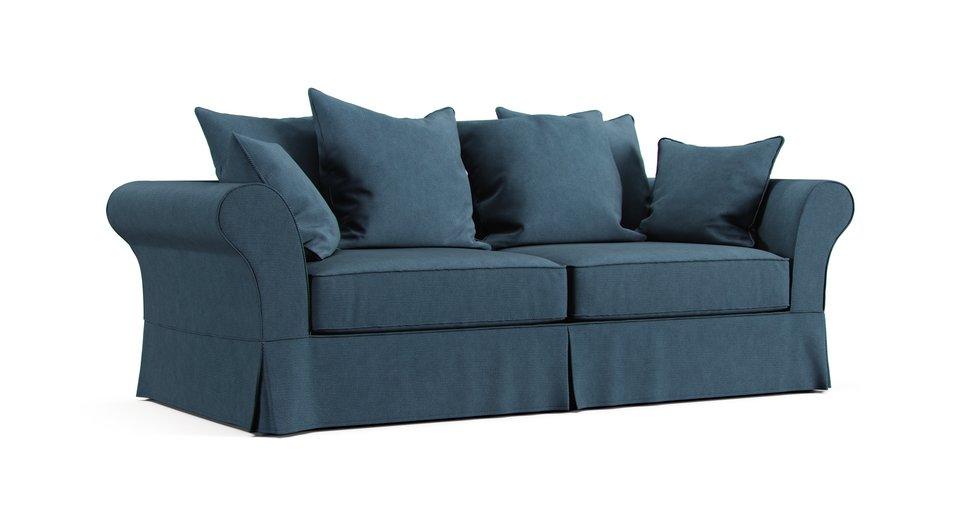 Backamo 3 Seater Sofa Cover - Care+ Tweed Teal
