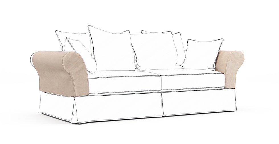 Backamo Armrest Protector Covers — Add On - Mod Basketweave Pearl