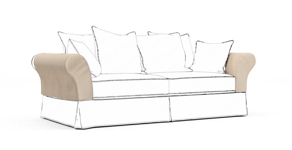 Backamo Armrest Protector Covers — Add On - Mod Chenille Cream