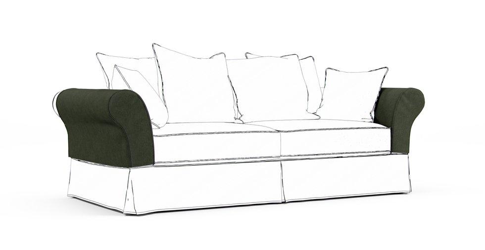 Backamo Armrest Protector Covers — Add On - Everyday Weave Basil Green