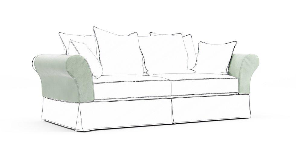 Backamo Armrest Protector Covers — Add On - Classic Velvet Mint