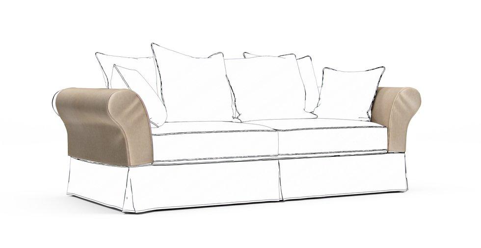 Backamo Armrest Protector Covers — Add On - Signature Velvet Natural