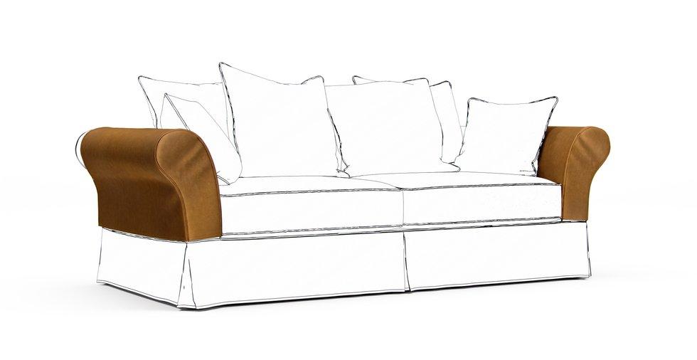 Backamo Armrest Protector Covers — Add On - Signature Velvet Caramel