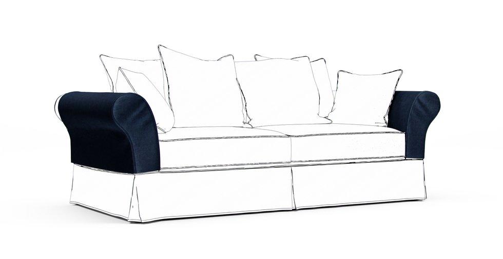 Backamo Armrest Protector Covers — Add On - Signature Velvet Midnight