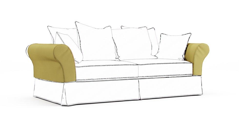 Backamo Armrest Protector Covers - Care+ Tweed Amber