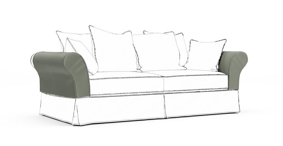 Backamo Armrest Protector Covers — Add On - Everyday Cotton Silver Sage