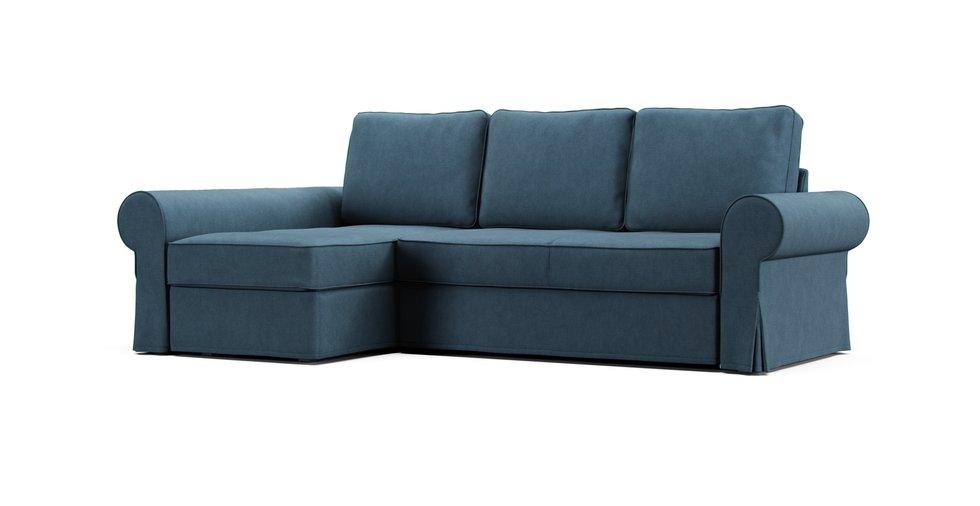 Backabro Sofa Bed with Chaise Cover - Care+ Tweed Teal