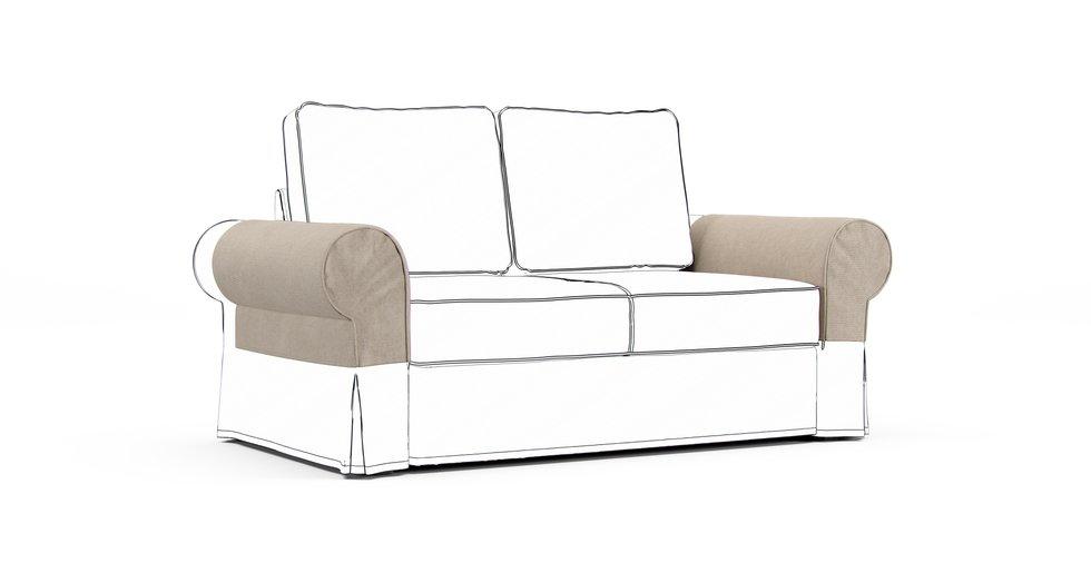 Backabro Armrest Protector Covers — Add On - Mod Basketweave Oatmeal