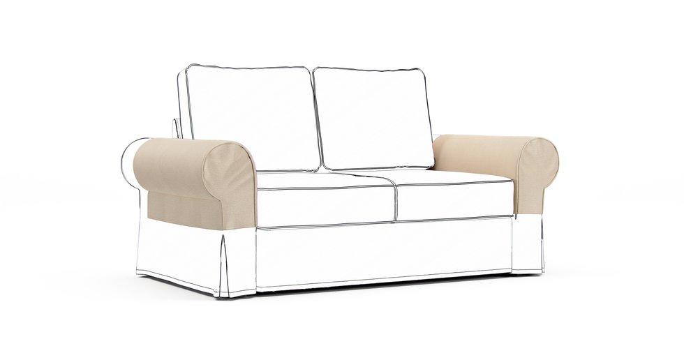 Backabro Armrest Protector Covers — Add On - Mod Chenille Cream