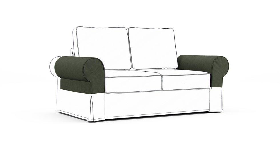 Backabro Armrest Protector Covers — Add On - Everyday Weave Basil Green