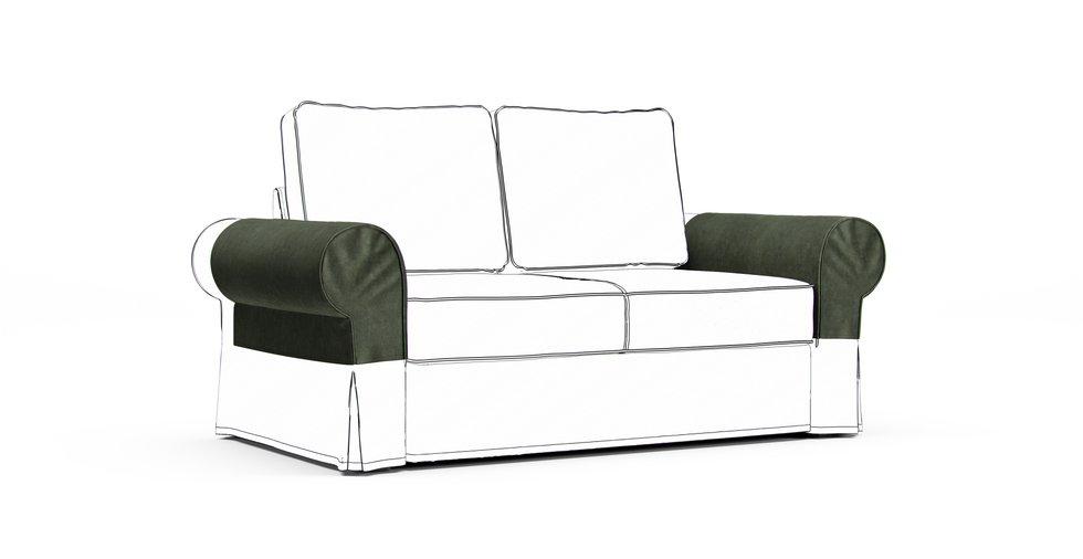 Backabro Armrest Protector Covers — Add On - Signature Velvet Bayleaf