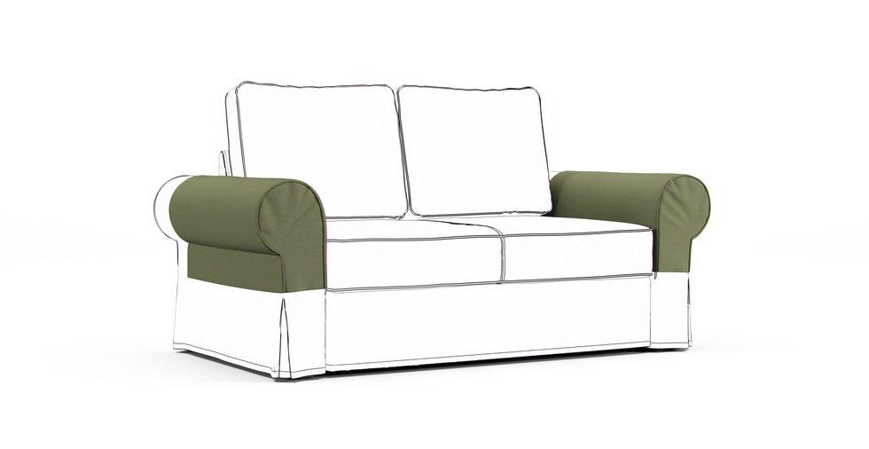 Backabro Armrest Protector Covers - Care+ Canvas Sage