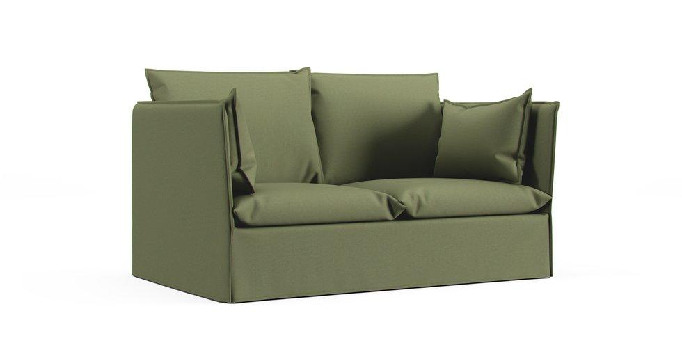 Backsalen 2-seat Sofa Cover - Care+ Canvas Sage