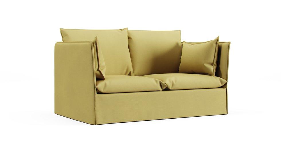 Backsalen 2-seat Sofa Cover - Care+ Tweed Amber