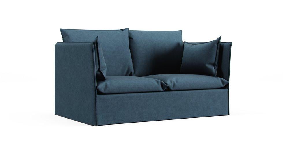 Backsalen 2-seat Sofa Cover - Care+ Tweed Teal