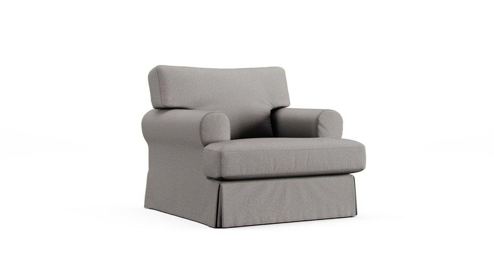 Ekeskog Armchair Cover - Care+ Canvas Ash