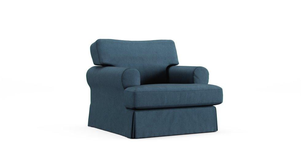 Ekeskog Armchair Cover - Care+ Tweed Teal