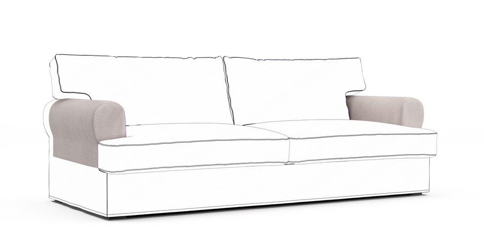 Ekeskog Armrest Protector Covers — Add On - Mod Chenille Mist