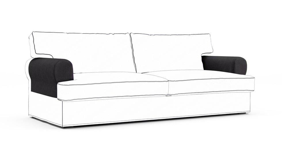 Ekeskog Armrest Protector Covers — Add On - Everyday Weave Storm