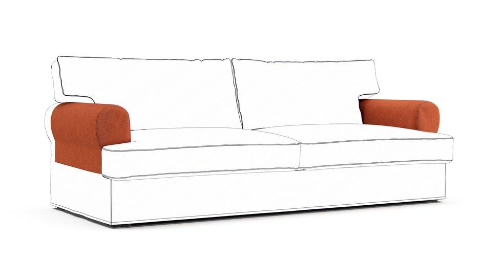 Ekeskog Armrest Protector Covers — Add On - Everyday Weave Rust